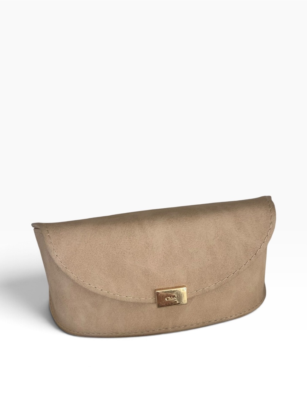 Chloé Light Tan Suede Sunglasses / Eyeglasses Case